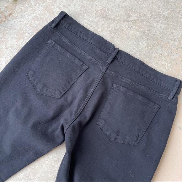 FRAME Le Garcon Black Distressed Skinny Jeans - Picture 3 of 5